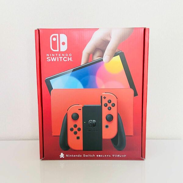 【未使用】有機EL Nintendo Switch ニンテンドースイッチ　本体　マリオレッド