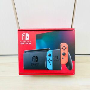 【未使用】バッテリー強化版　Nintendo Switch ニンテンドースイッチ　本体　ネオンレッド　ネオンブルー