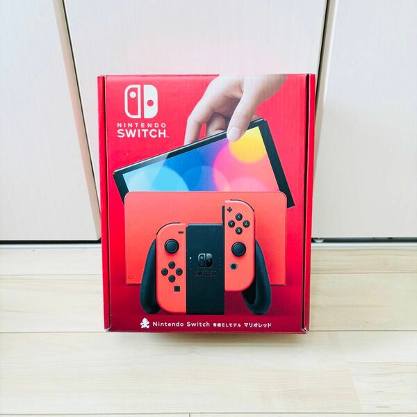 【未使用】有機EL Nintendo Switch ニンテンドースイッチ　本体　マリオレッド