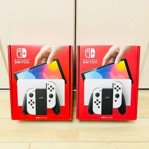 【未使用】2台セット　有機EL Nintendo Switch ニンテンドースイッチ　本体　ホワイト