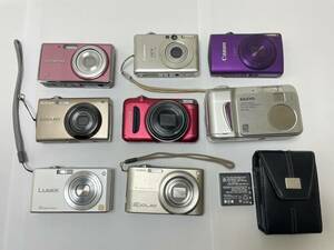 μZ3[ Junk present condition goods digital camera 8 pcs ] Canon DMC-FX35 EX-Z200 T300 FINEPIX FE-4020 DSC-MZ2 S4000 PC1101 Nikon FUJIFILIM OLYMPUS