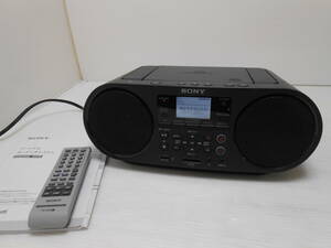 戸∞P6　SONY パーソナルオーディオシステム ZS-RS81BT 2020年製 CD AM FMラジオ 再生・Bluetooth確認 取説/リモコン(RM-CRS80)付 ソニー
