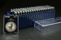 【YB】ブリタニア銀貨2021年 1オンス 20枚未開封パッケージ★PCGS FIRST STRIKE合格品 1Oz シルバー ケース付き★純銀高騰・コイン投資に_画像7