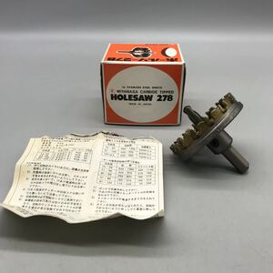 【未使用品】MIYANAGA CARBIDE TIPPED ミヤナガ HOLESAW ホールソー 278 75mm ステンレス板 鋼板穴あけ工具 ドリル 日本製 おすすめ