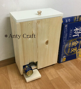 Art hand Auction 【NEW】ビール収納ケース(缶飲料ストッカー) キッチン収納 リビング収納 完成品, ハンドメイド作品, 家具, 椅子, テーブル, 机