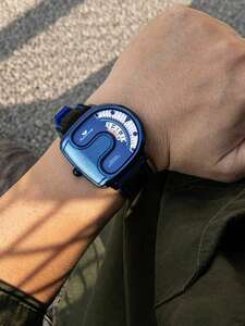 腕時計 メンズ クォーツ 1個 ブラック 合金 ストラップ ファッショナブル 幾何学的 , 日常 ダイヤルクォーツウォッチ