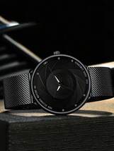 腕時計 メンズ セット ビジネスウォッチ クオーツ時計 日付表示 ネックレス&ブレスレット付き (ボックスなし)_画像3