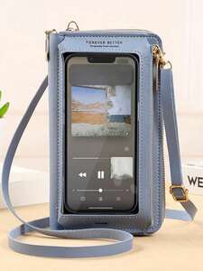 財布 スマホウォレット 女性用 小さなクロスボディ携帯電話財布、ミニメッセンジャー、ショルダーハンドバッグ、クレジットカード、携帯