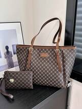 レディース バッグ セット 2個セット 大容量 トートバッグ、財布やショルダーバッグを含む、中年女性用のファッショナブルなハンドバ_画像4