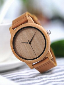 腕時計 メンズ クォーツ 1個 竹製腕時計 男性用 トップラグジュアリー パーソナリティ腕時計 彼に バレンタインデーのギフト