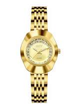 腕時計 レディース クォーツ 1個 女性用ゴールデンファッション防水ウォッチ_画像6