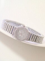 腕時計 レディース クォーツ 1個 ファッションラグジュアリー フルダイヤモンド ウォーターダイヤモンド 多機能 スイートな女性用_画像1