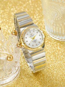 腕時計 レディース クォーツ 丸型針式クオーツ時計、防水、ホリデイに最適