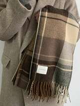 メンズ アクセサリー スカーフorアクセサリー 1個 男性用冬のスカーフ、オールマッチのチェック柄、暖かくシンプルなデザイン、男性_画像4