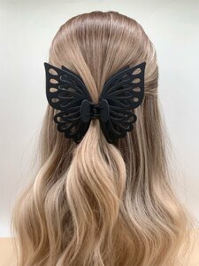 レディース アクセサリー ヘアアクセサリー 女性用大型蝶の髪留めクリップ ヘアスタイリング、日常着用またはギフトとして適しています