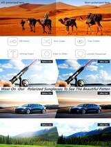 メンズ アクセサリー メガネorアクセサリー サイクリングや釣りに最適な偏光スポーツサングラス、シリコン製の二色アンチスリップイヤ_画像2
