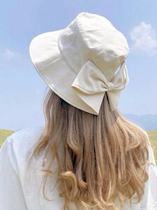 レディース アクセサリー 帽子 女性用ファッションワイドブリムハット、リボンノット付き、夏のビーチや釣り、またはデイリーウェアに最