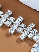 レディース ジュエリー ブレスレット ミトン 1本 ダイヤ付きリング付きブレスレット シルバー 手作り メンズ/レディース ファッ_画像2