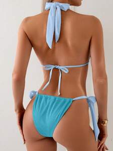 レディース 水着 ビキニセット 女性ファッションの夏の休日海辺ビキニセット