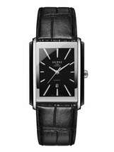腕時計 メンズ クォーツ 男性用 腕時計 革ベルト 柄長方形 普段使いに適したデザイン_画像2