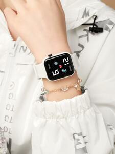 腕時計 レディース セット デジタル 腕時計 & ブレスレットセット 電池交換可能