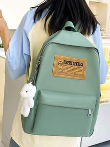 レディース バッグ セット 4 1 レディース バックパックセット、女の子用トレンディなスクールバッグ、大容量防水旅行バックパッ