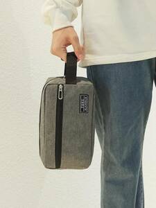 メンズ バッグ ハンドバッグ カジュアルな学生用クラッチバッグ、ビジネスカジュアルハンドバッグ、リストレットバッグ、トイレタリーバ