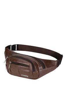  men's bag waist bag men's fashonabru. multi-purpose . solid color waist bag sling bag adjustment possible -stroke la