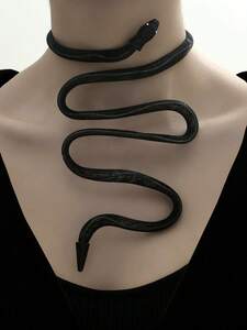 レディース ジュエリー ネックレス チェーン 蛇モチーフペンダントネックレス シンプル・クリエイティブなデザイン 1個入り