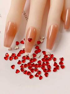  nails decoration Mini Heart glass biju-50 piece entering nails decoration va renta car in 