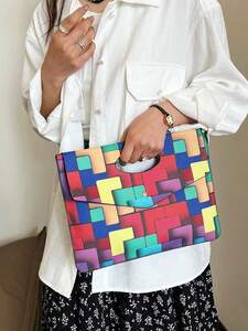  lady's bag clutch bag simple .fashonabru. colorful . clutch bag 1 piece, woman. tei Lee Youth . work,pa-te