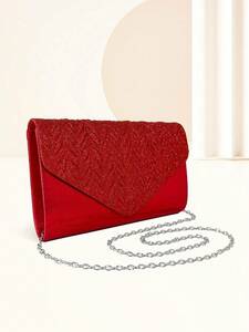  lady's bag clutch bag red pleat clutch bag for women formal . Classic .embe rope bag handbag 