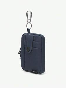  men's bag waist bag Street fashion check pattern waste to bag, coin . card holder, Mini purse, hook back 