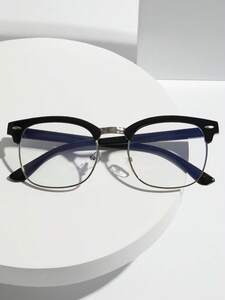 メンズ アクセサリー メガネorアクセサリー メンズ用アンチブルーライトカジュアルスタイルの眼鏡、日常生活用のクリアグラス1ペア