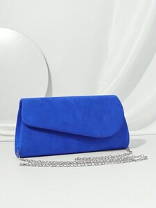  lady's bag clutch bag blue Mini bell bed handbag for women Eve person g bag chain 1 piece attaching tina- bag, woman,pa