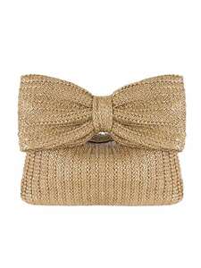  lady's bag clutch bag 2024 year to Len ti. woman oriented ribbon attaching straw perth, knitting clutch handbag, summer. e