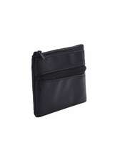 メンズ アクセサリー 財布orカードケース 1個 ブラック シングルジッパーのメンズ携帯電話ウエストバッグ、多機能携帯電話コインパ_画像4