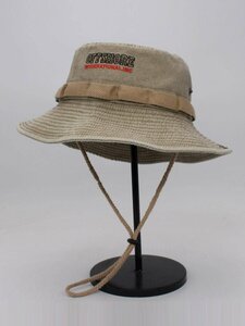 メンズ アクセサリー 帽子 フィッシャーマン帽 男性用 レター刺繍 ワンポイントデザイン ドローストリング付き アウトドア 旅行