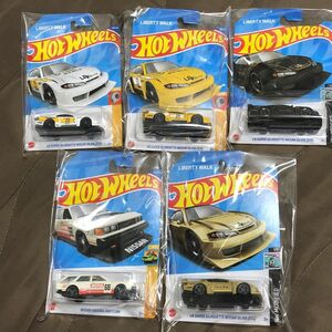 C1★新品未開封★5台セット★ Mattel マテル Hot Wheels ホットウィール ベーシックカー シルビア S15他