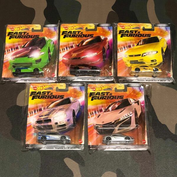 ★新品未開封★ マテル ホットウィール Hot Wheels プレミアム ワイルドスピード 5台セット