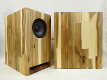 ADB10H-T02★Hand Made Speaker / アカシア集成材t15mm ダブルバスレフ エンクロージャー (7.4L) ＆ 東京コーン 4in 25W・FRユニット_画像4