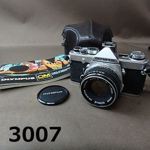 FK-3007◆OLYMPUS　OM-1 1:1.8 F=50mm　レンズ付　シャッターOK　簡易動作OK　20240502
