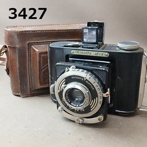 FK-3427◆MINOLTA　SIX CROWN 革ケース付き　現状品　20240508