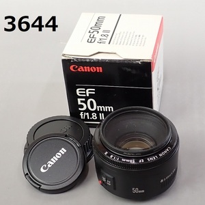 FK-3644*CANON LENS EF 50mm 1:1.8 Ⅱ simple operation OK