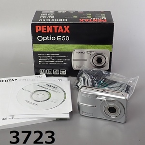 FK-3723◆PENTAX　optio E50 単三OK 箱付き　美品　20240521