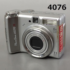 FK-4076◆CANON　POWER SHOT A570IS 単三電池使用　オールドコンデジ 20240523