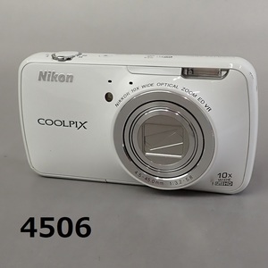 ■FK-4506◆NIKON　COOLPIX 白　S800C 通電OK バッテリー寿命？現状 20240528