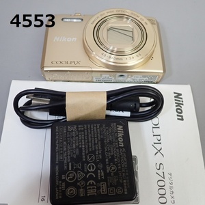 ■FK-4553◆NIKON　COOLPIX S7000 美品/ゴールド　簡易動作OK　20240530