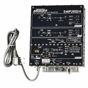 屋内用ブースター 日本アンテナ E46FUSS2 CS・BS/UHF/V-Low・FM増幅器 4K8K対応 住宅設備 【新品】 新着