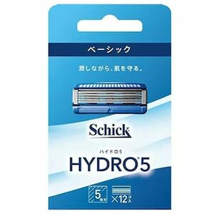 シェービングカミソリ Schick シック HDI5-12 ハイドロ5 ベーシック 剃刀替刃 5枚刃12個 ビューティ ヘルスケア 【新品】 新着